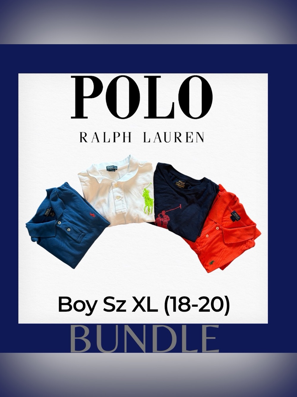 Polo Ralph Lauren Boys Polo Shirt  Bundle XL 18-20